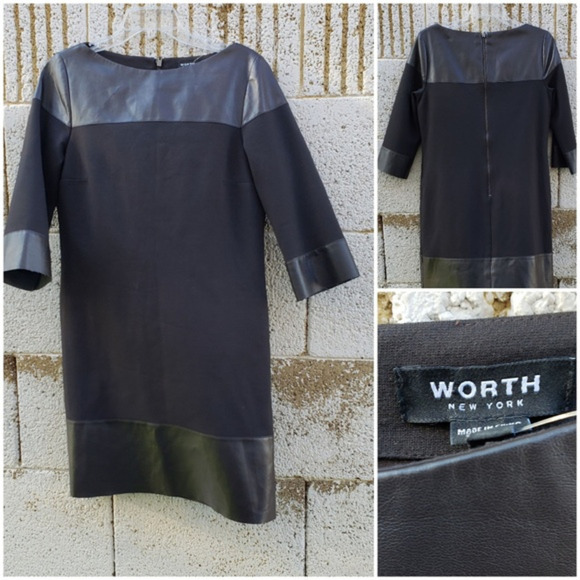 New WORTH‎ NEW YORK Chocolate Brown Faux Leather - Picture 1 of 1